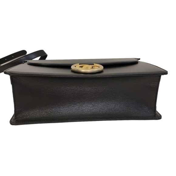 Gucci Black Leather GG Ring Azalea Shoulder Flap Bag Complete Set EUC - Picture 9 of 16